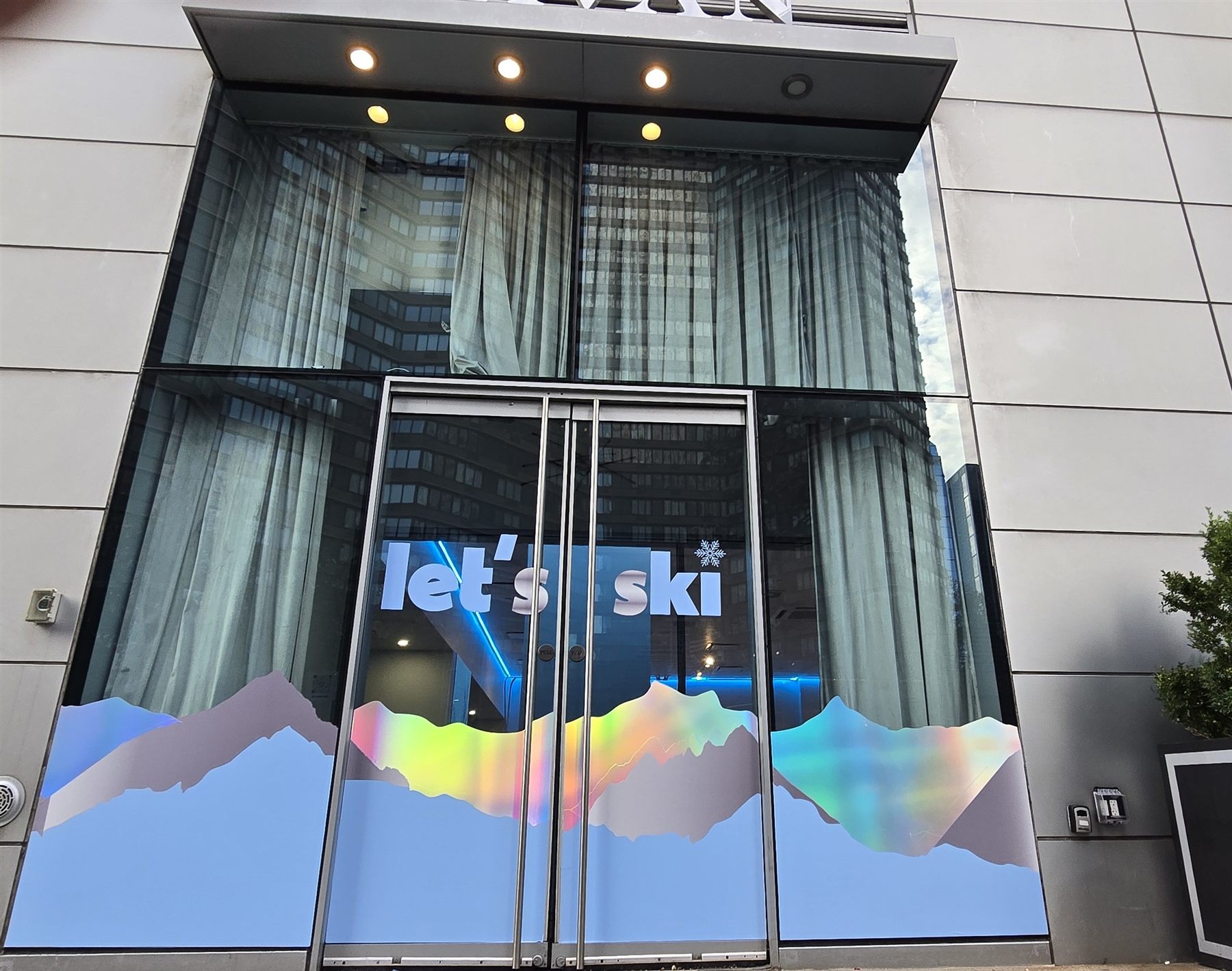 Holographic window decal by Adicora